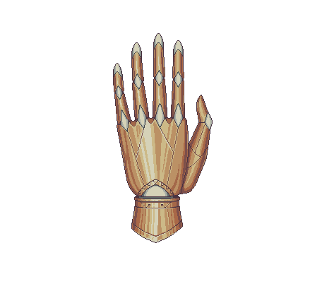 Gold Plated hand with no wear or damage